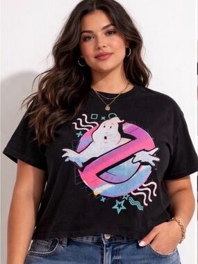Ghostbusters Loot Crate Black Graphic Tee Women’s L (A400)✨